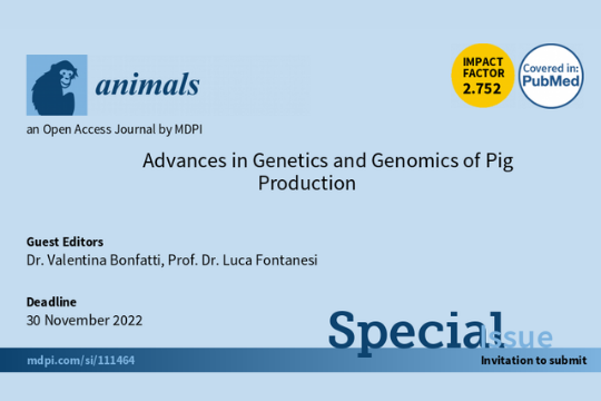 Special Issue "Advances in genetics and genomics of pig production"