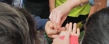 Un momento delle attività per le scuole svolte dal DISTAL