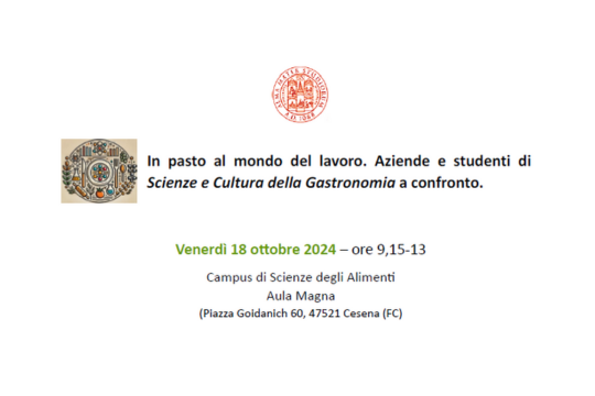 "In pasto al mondo del lavoro". Aziende e studenti di Scienze e Cultura della Gastronomia a confronto