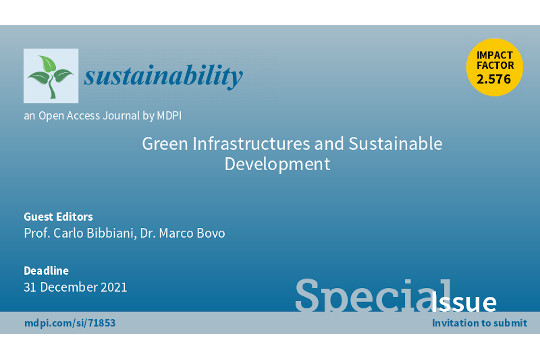 Special Issue “Green Infrastructures and Sustainable Development”