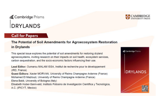 Special Issue "The Potential of Soil Amendments for Agroecosystem Restoration in Drylands"