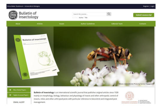 The “Bulletin of Insectology” has been renewed